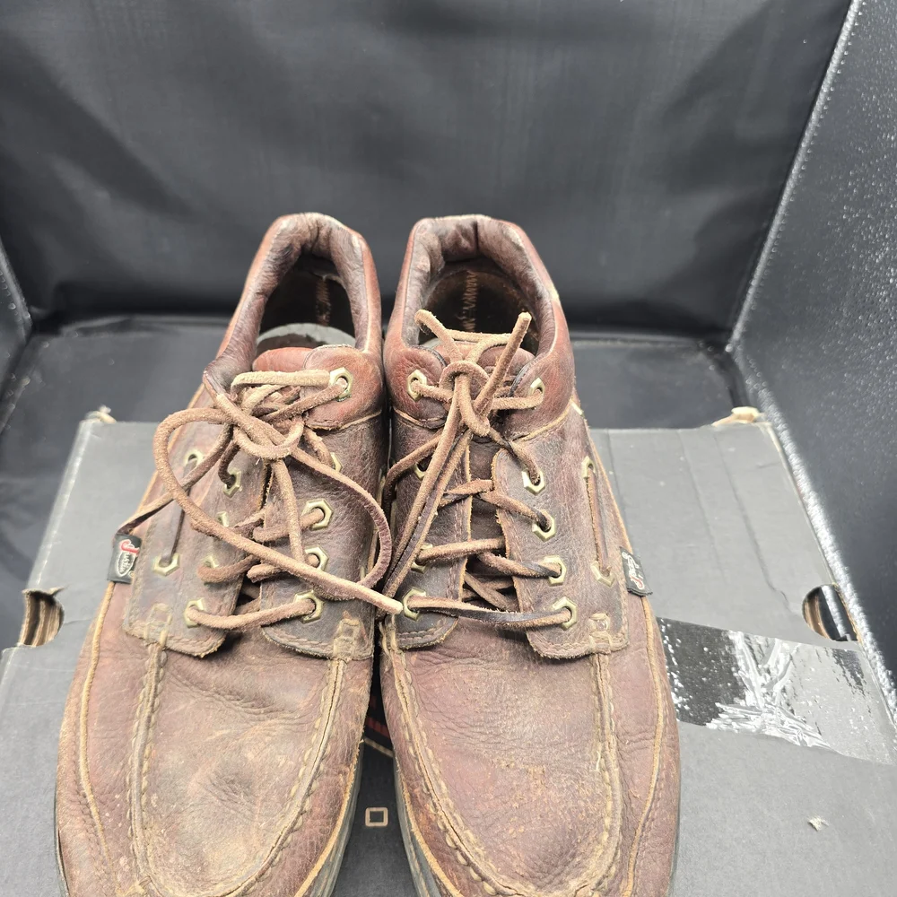 Justin Boots Rustic‎ Brown Leather Boat Shoes